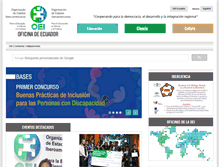 Tablet Screenshot of oeiecuador.org